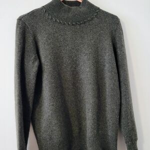 Theory Gray Turtleneck Sweater